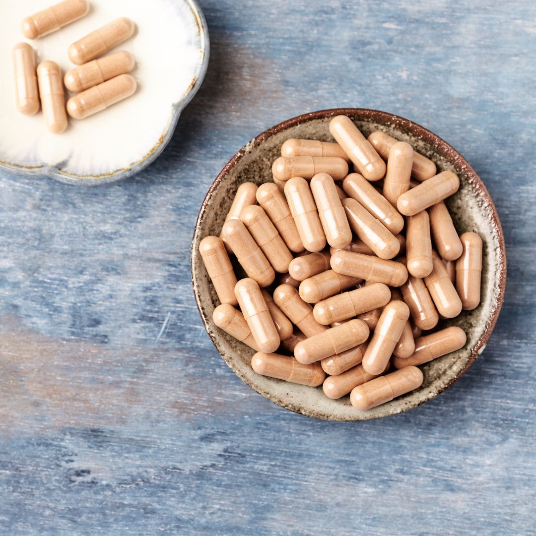 supplements in a bowl